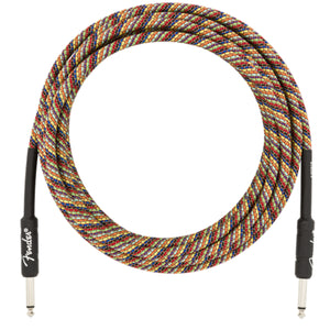 Fender Festival Guitar Cable 5.5m (18.6ft) Instrument Lead Pure Hemp Rainbow - 0990918299