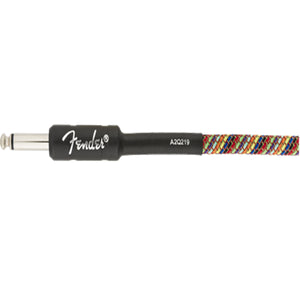 Fender Festival Guitar Cable 5.5m (18.6ft) Instrument Lead Pure Hemp Rainbow - 0990918299