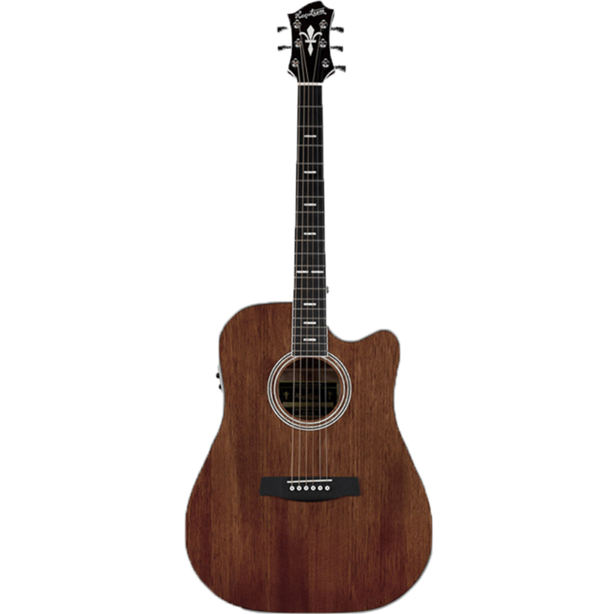 Hagstrom Mora II Series Acoustic Guitar Dreadnought Mahogany w/ Pickup &amp; Cutaway