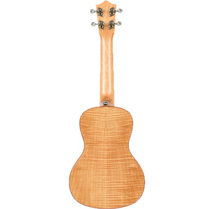 Lanikai Flamed Maple Series Concert Ukulele Natural Satin Uke w/ Deluxe Gig Bag