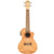 Lanikai Flamed Maple Series Concert Ukulele Natural Satin Uke w/ Pickup & Deluxe Gig Bag