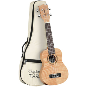 Tanglewood TWT5B Tiare Soprano Ukulele All Flame Mahogany Uke w/ Bag