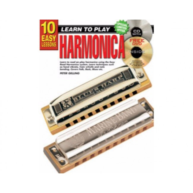 Progressive Books 10 Easy Harmonica