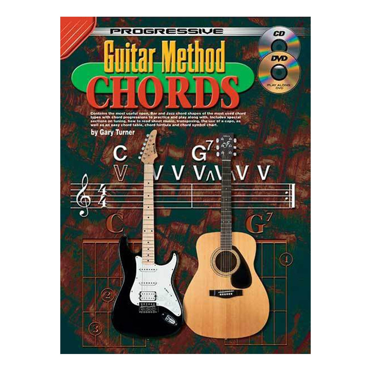 Progressive Books 69066 Guitar Method Chords CD/DVD