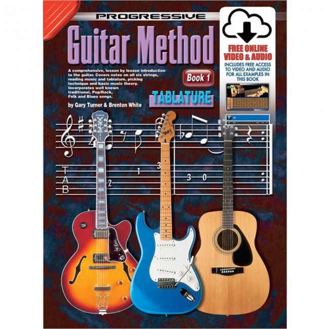Progressive Books 69068 Guitar Method Tablature Book 1 - KPGMTABX