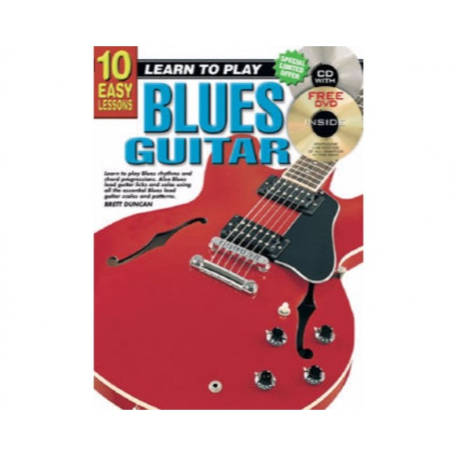 Progressive Books 69105 10 Easy Blues Guitar