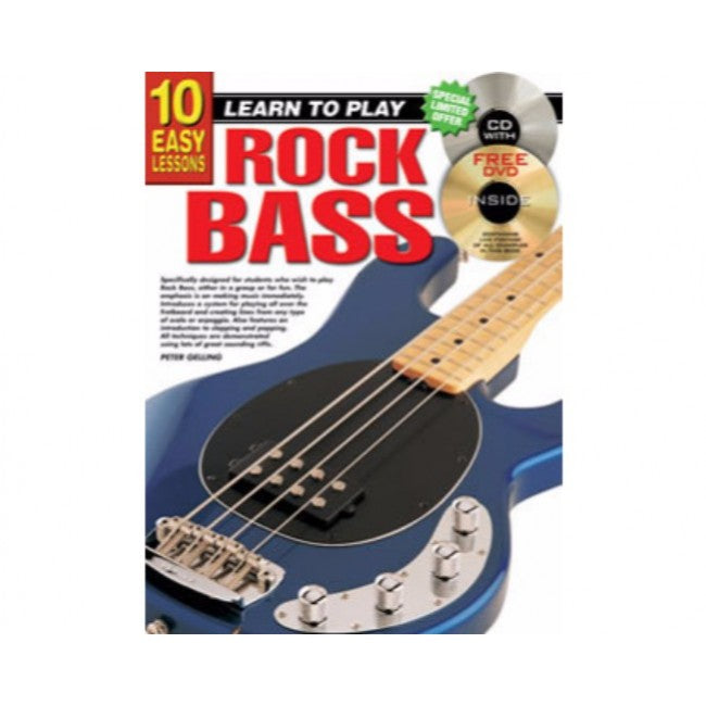 Progressive Books 69217 10 Easy Rock Bass