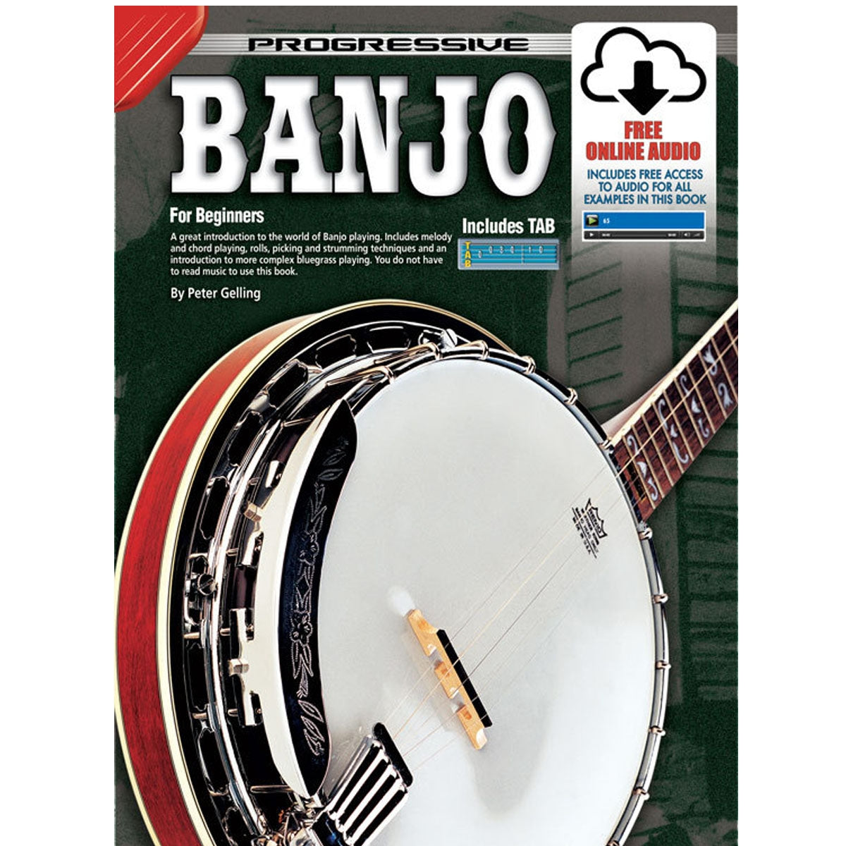 Progressive Books 69260 Banjo for Beginners Book w/ Online Media KPBJX