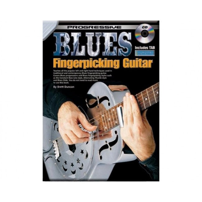 Progressive Books 69321 Fingerpicking Blues