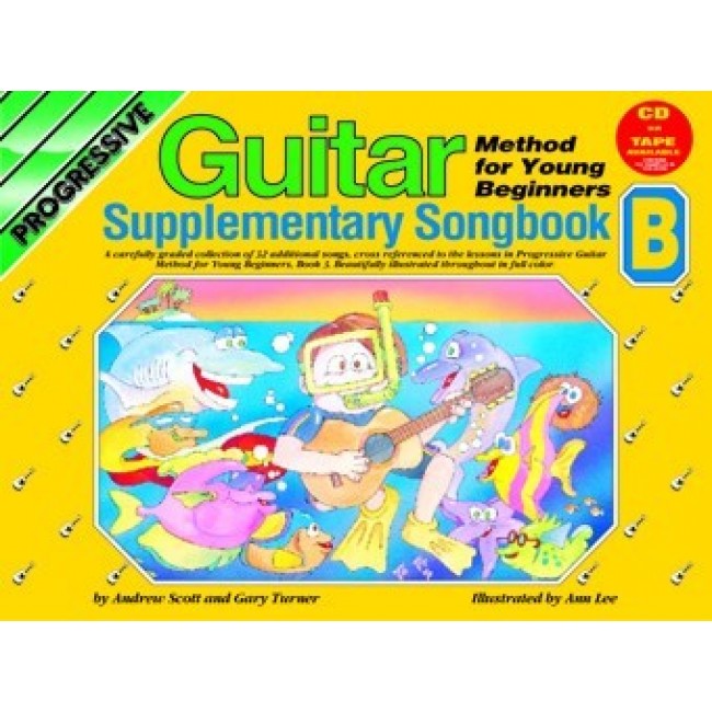 Progressive Books 69274 Young Beginner Guitar Supplement BOOK B Free CD KPYGSBCP