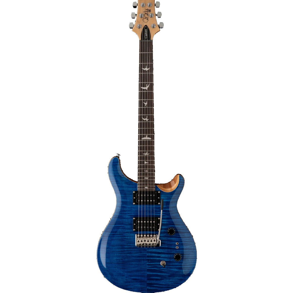 PRS Paul Reed Smith SE Custom 24 08 Electric Guitar Faded Blue w/ Violin Top Carve