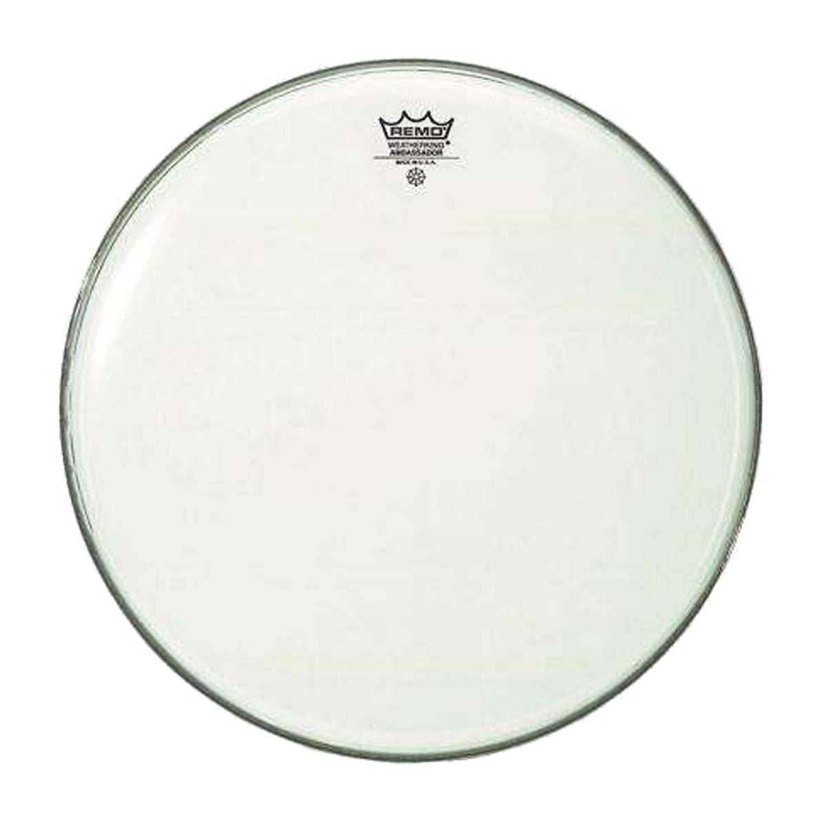 Remo BR-1218-00 Ambassador Bass Drum Head Skin 18 inch Smooth White 18"