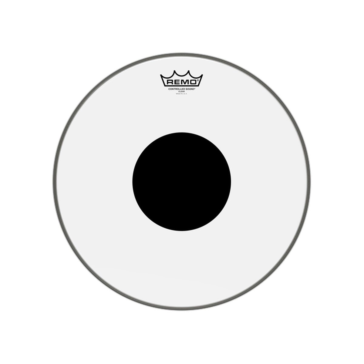 Remo CS-0315-10 Controlled Sound Drum Head Skin 15 inch Clear 15'' w/ Dot