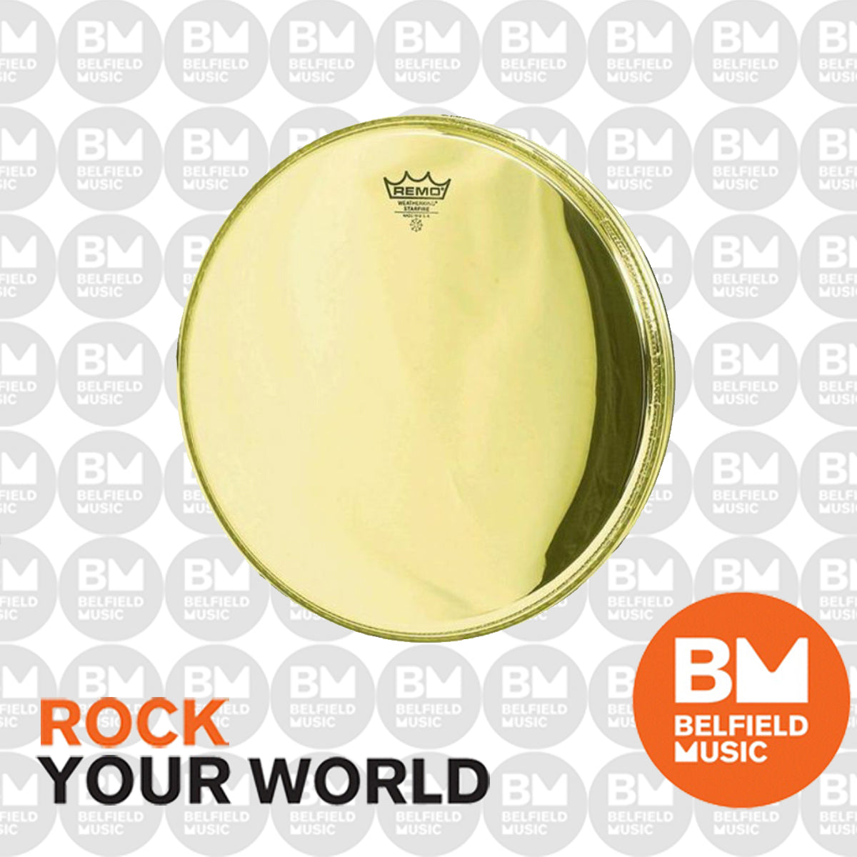 Remo GD1020P3 Powerstroke 3 Gold Starfire Bass Drum Head Skin