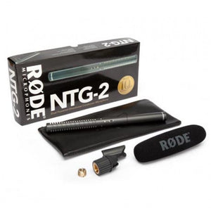 Rode NTG2 cardioid condenser shotgun microphone