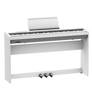 Roland FP-30X Digital Piano Kit White w/ Stand & Pedal Board