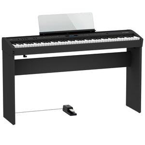 Roland FP-60X Digital Piano Kit Black w/ Stand & Pedal Board