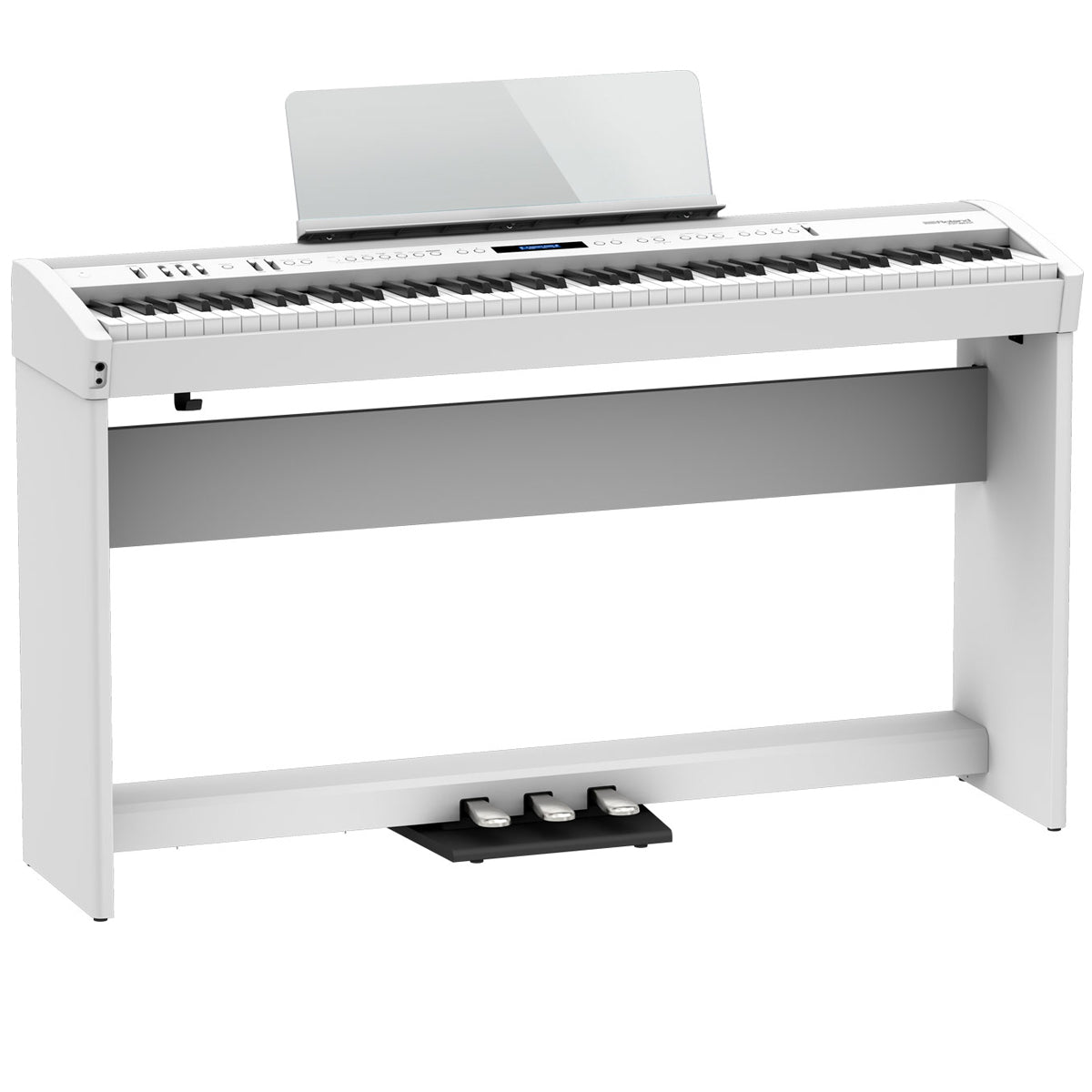 Roland FP-60X Digital Piano Kit White w/ Stand & Pedal Board