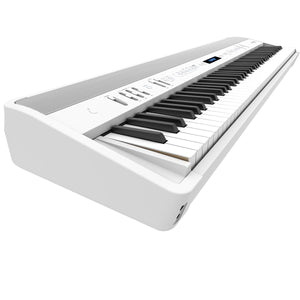 Roland FP-90X Digital Piano Kit White w/ Stand & Pedal Board