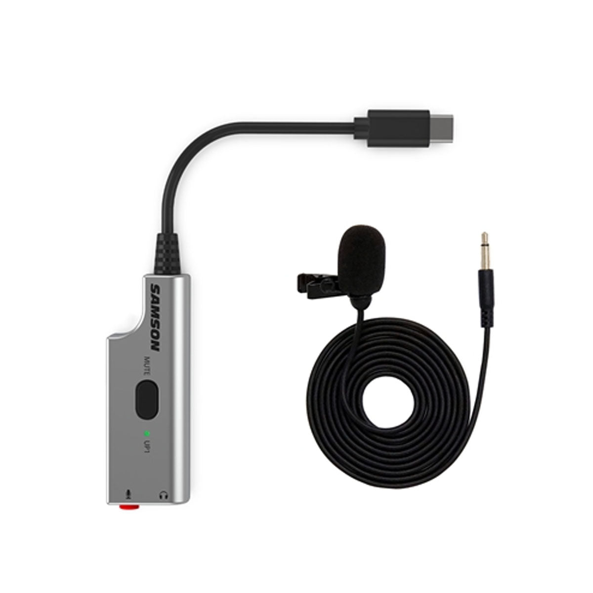 Samson LMU1 USB Label Microphone &amp; USB Audio Adaptor Bundle