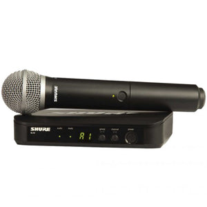 Shure BLX Wireless Microphone System PG58 Handheld Vocal Mic – BLX24PG58 - K14 (614-638MHz)