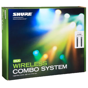 Shure BLX288/SM58 Wireless Microphone Dual Handheld Mic System (K14: 614-638MHz)