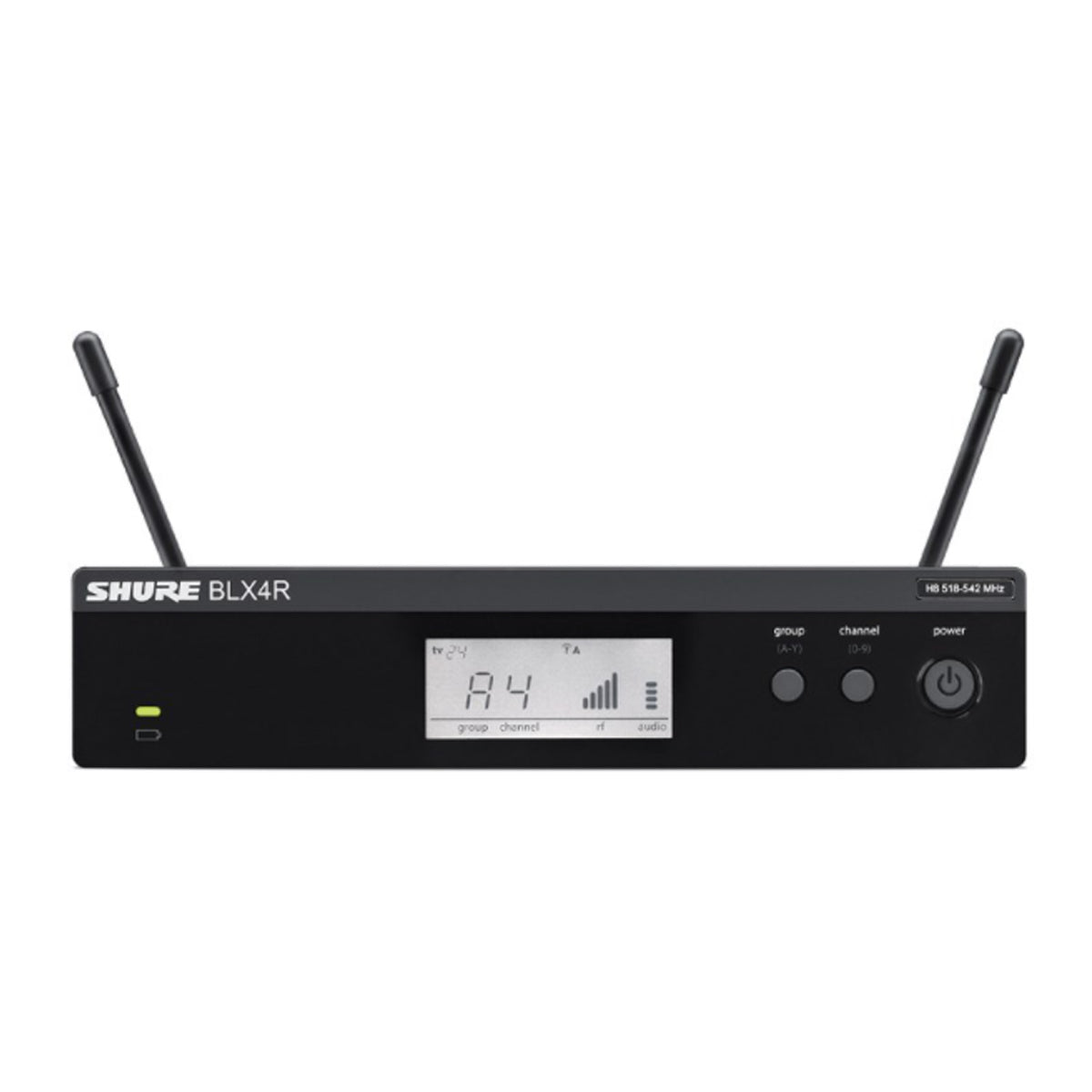 Shure BLX4R Wireless Microphone Receiver Rack Mountable (K14: 614-638MHz)