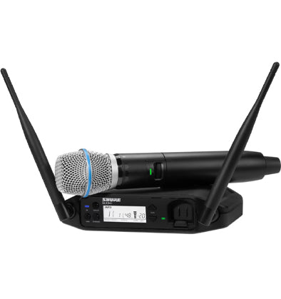 Shure GLX-D+ Wireless Digital Handheld System w/ Beta87A Mic Dual Band 2.4/5.8GHz