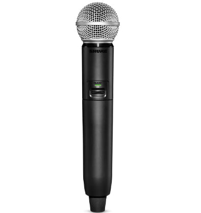 Shure GLX-D+ Wireless Digital Handheld System w/ SM58 Mic Dual Band 2.4/5.8GHz