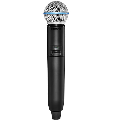 Shure GLX-D+ Wireless Digital Handheld System w/ SM58 Mic Dual Band 2.4/5.8GHz
