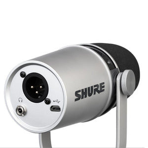 Shure MOTIV MV7 Podcast Microphone USB/XLR Mic - Silver