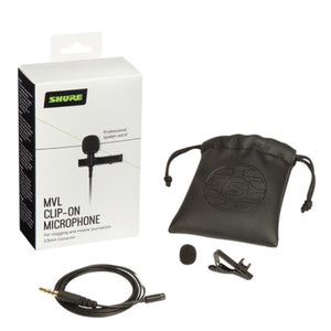 Shure Motiv MVL Lavalier Microphone for Smartphone/Tablet 3.5mm Lapel Mic