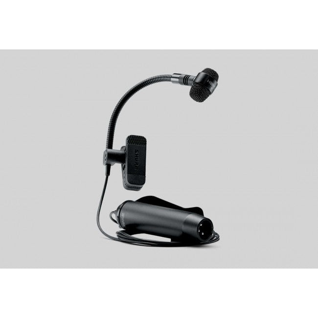 Shure Beta 98H/C Miniature Cardioid Condenser Clip-On Horn Microphone with  In-Line Preamp and XLR Connector