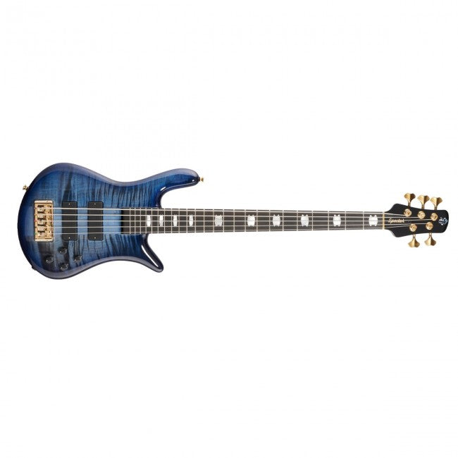 Spector Euro5 LT Bass Guitar 5 String Blue Fade Gloss w Bartolini