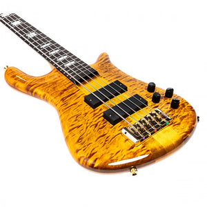Spector Euro5 LT Bass Guitar 5-String Tiger Eye Fade Gloss w/ Bartolini Pickups & Darkglass pre