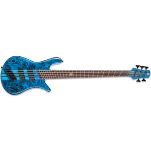 Spector NS Dimension 5 Bass Guitar Multiscale 5-String Black & Blue Gloss w/ Fishmans - NSDM5BKBL