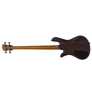 Spector NS Pulse I 4 Bass Guitar Sandblast Cinder Red w/ EMGs - NSPULSE4CINDER