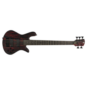 Spector NS Pulse I 5 Bass Guitar 5-String Sandblast Cinder Red w/ EMGs - NSPULSE5CINDER