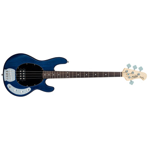 Sterling by Music Man StingRay RAY4 Bass Guitar Trans Blue Satin
