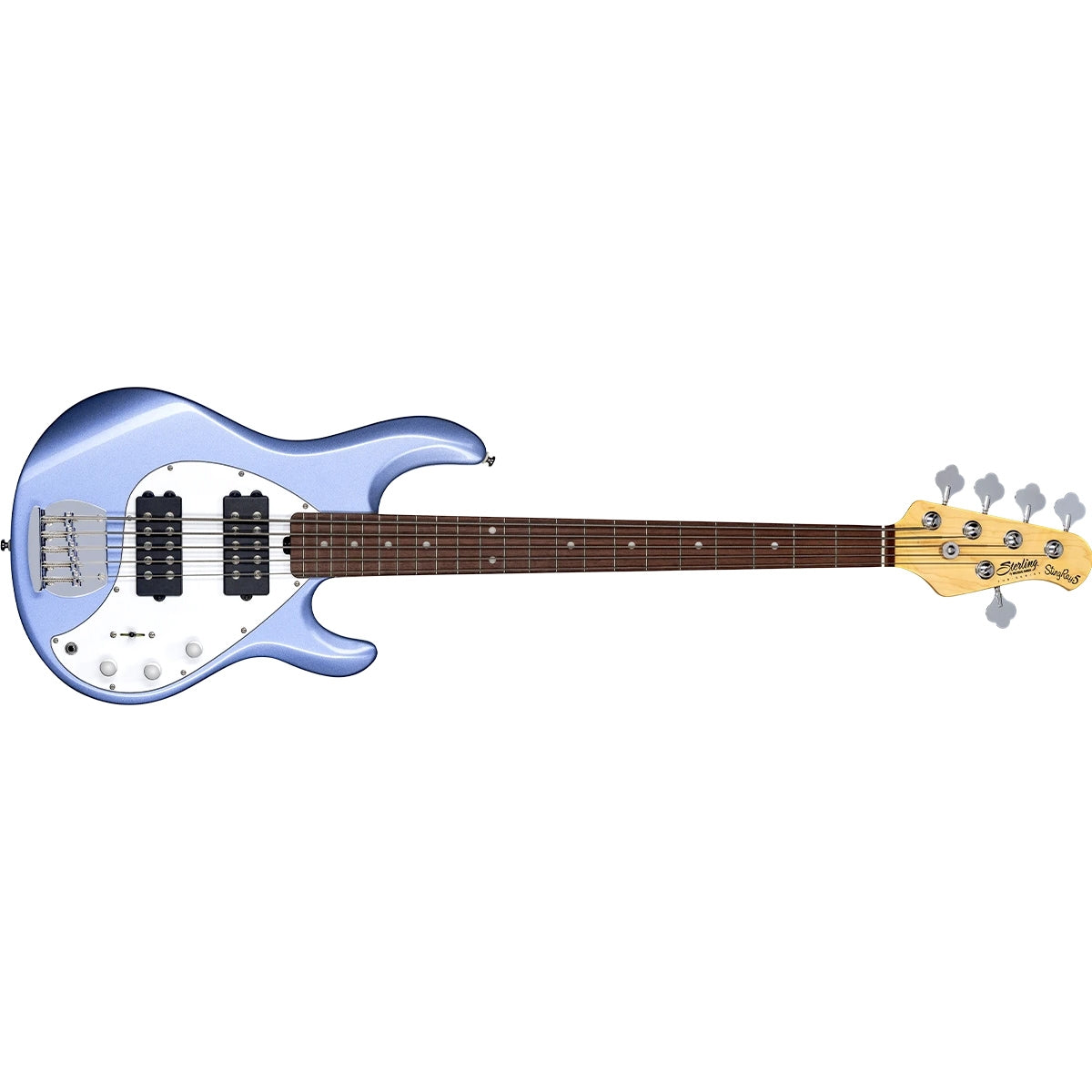 Sterling by Music Man StingRay5 RAY5 Bass Guitar 5-String HH Lake Blue Metallic