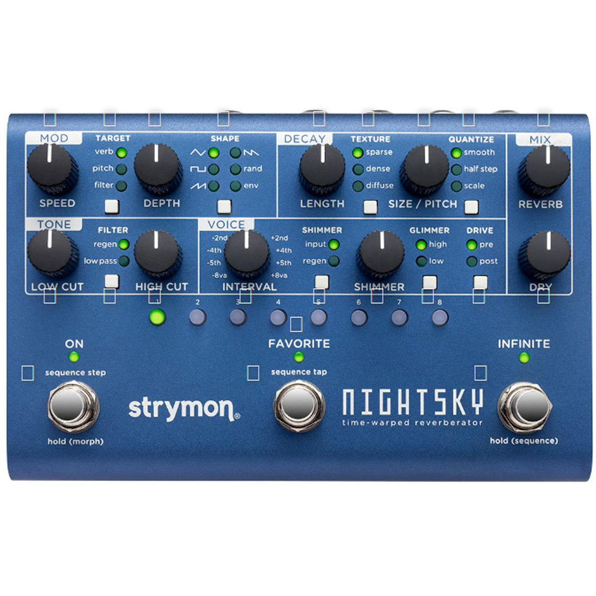 Strymon NightSky Time-Warped Reverberator Effects Pedal