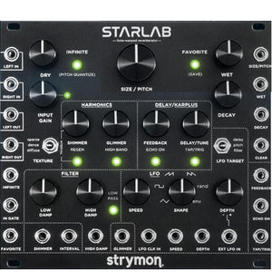 Strymon Starlab Time Warped Reverberator Eurorack Module Black