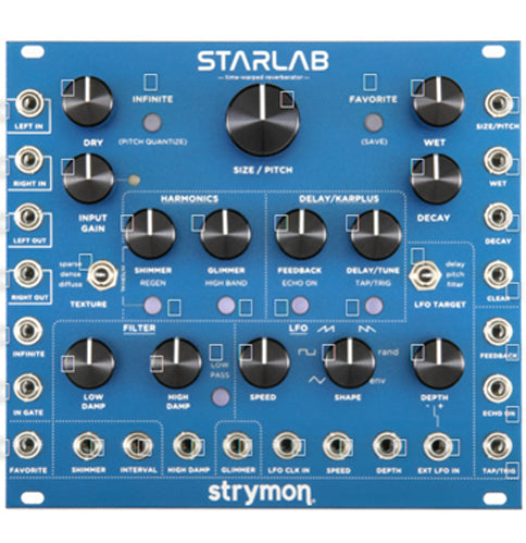 Strymon Starlab Time warped Reverberator Eurorack Module Blue