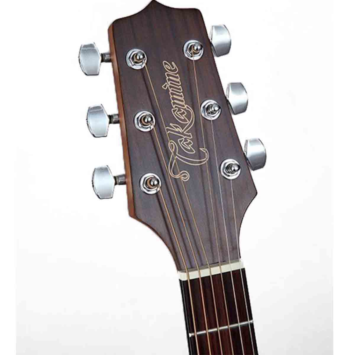 Takamine G11 Series Acoustic Guitar Left Handed Dreadnought Mahogany Satin w/ Pickup & Cutaway - TGD11MCENSLH