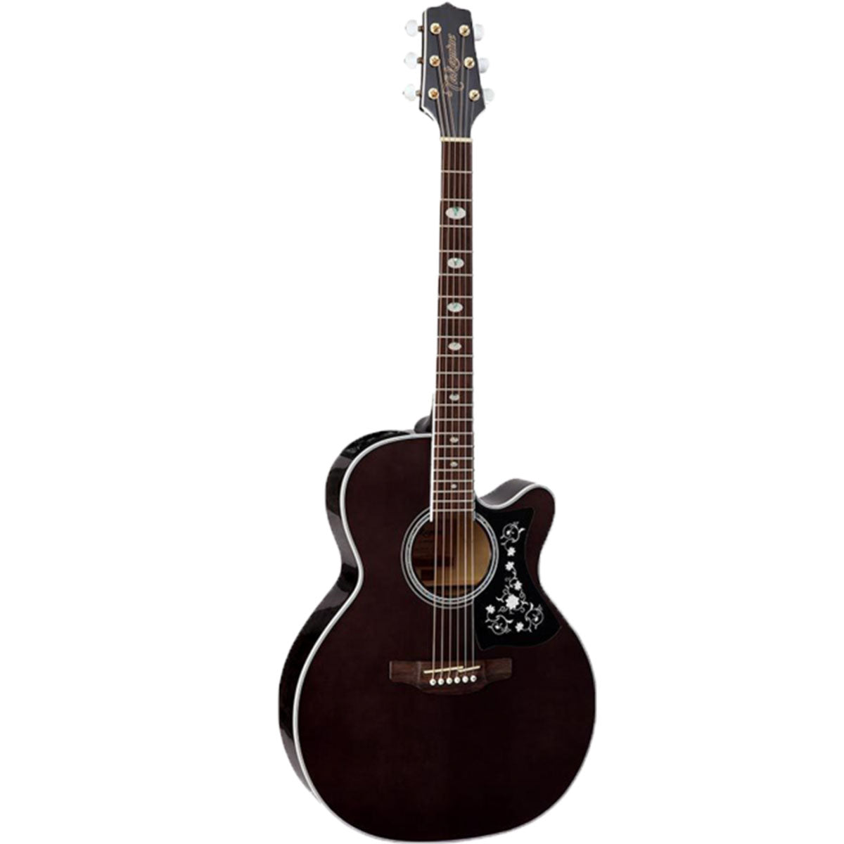 Takamine G70 Series Acoustic Guitar NEX Transparent Black w/ Pickup &amp; Cutaway - TGN75CETBK