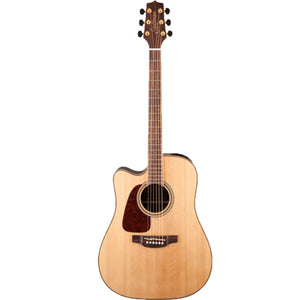 Takamine G90 Series Acoustic Guitar Left Handed Dreadnought Natural w/ Pickup & Cutaway - TGD93CENATLH