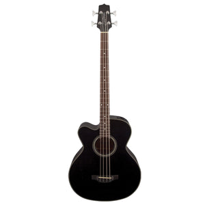 Takamine GB30 Series Acoustic Bass Guitar Left Handed Black w/ Pickup & Cutaway - TGB30CEBLKLH