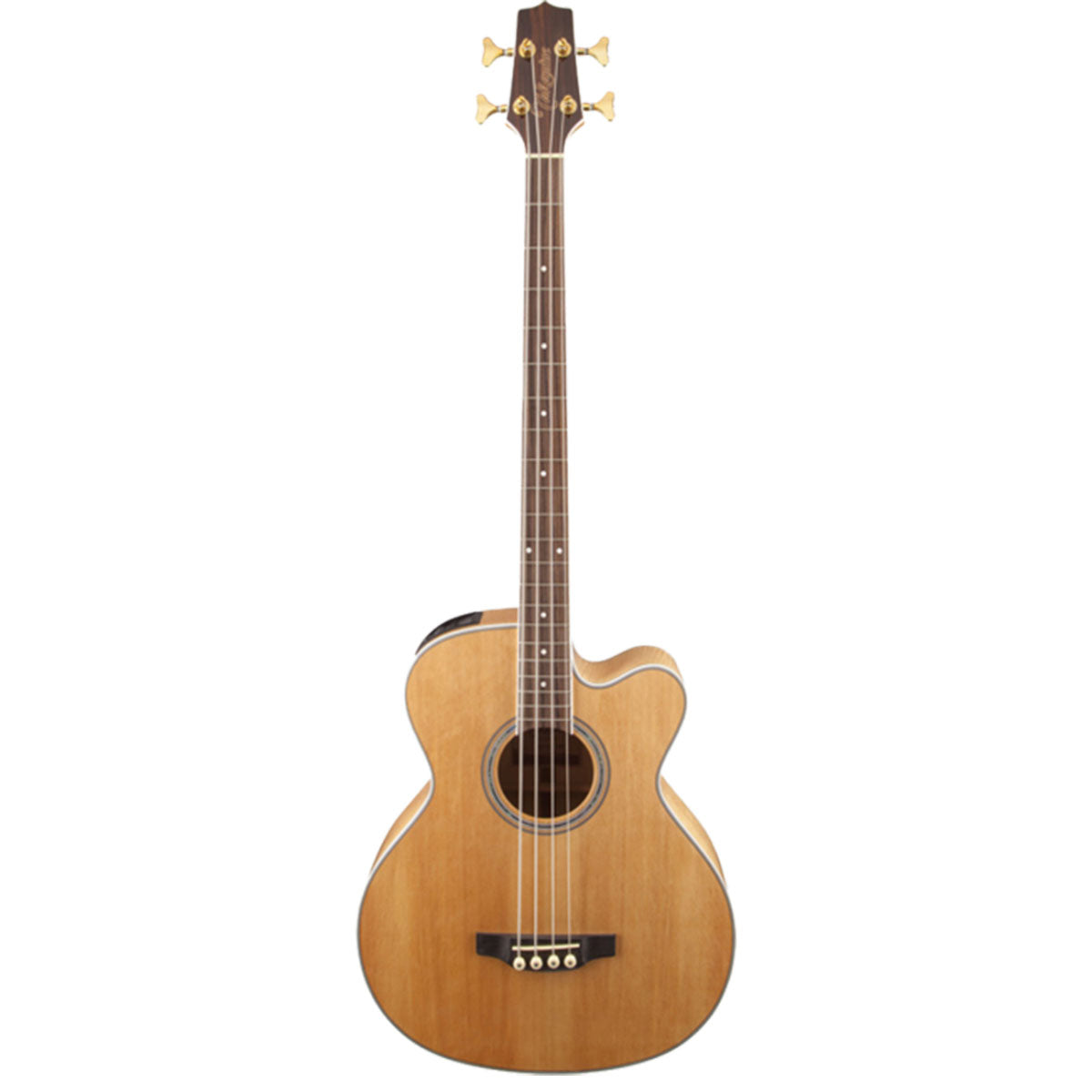 Takamine GB72 Series Acoustic Bass Guitar Natural w/ Pickup & Cutaway - TGB72CENAT