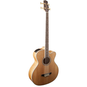 Takamine GB72 Series Acoustic Bass Guitar Natural w/ Pickup & Cutaway - TGB72CENAT