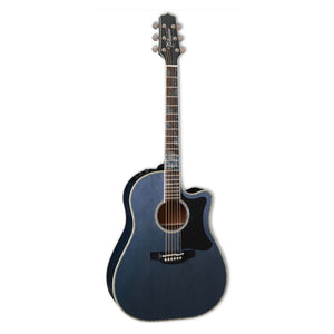 Takamine Limited Edition 2021 'Blue Rose' Acoustic Guitar Dreadnought Charcoal Blue Gradation w/ Pickup & Cutaway